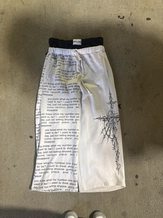 "absence"  sweatpants